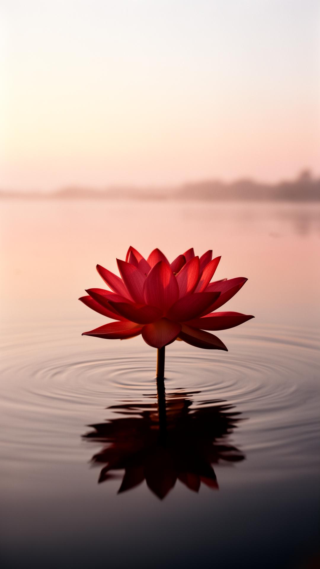 A red lotus